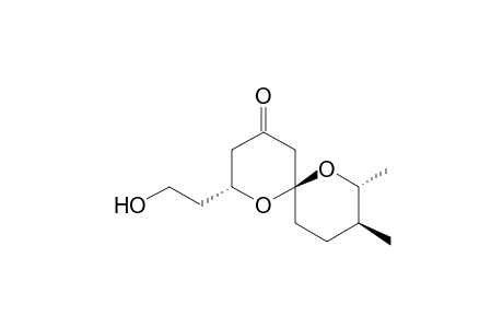 (2R,6R,8R,9S)-2-(2-hydroxyethyl)-8,9-dimethyl-1,7-dioxaspiro[5.5]undecan-4-one