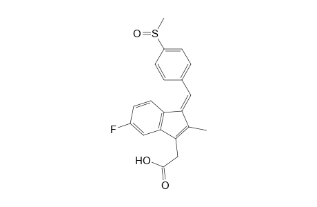 (Z)-5-FLUORO-2-METHYL-1-[[PARA-(METHYLSULFINYL)-PHENYL]-METHYLENE]-1H-INDENE-3-ACETIC-ACID;SULINDAC