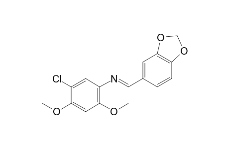 5-chloro-2,4-dimethoxy-N-piperonylideneaniline