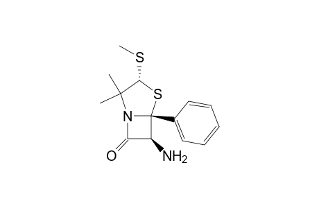 (3R,5R,6S)-6-amino-2,2-dimethyl-3-(methylthio)-5-phenyl-4-thia-1-azabicyclo[3.2.0]heptan-7-one