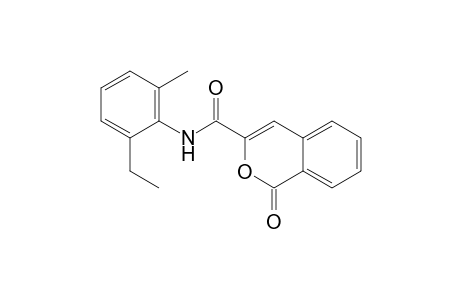 N-(2-ethyl-6-methylphenyl)-1-oxo-1H-2-benzopyran-3-carboxamide