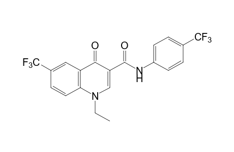 1,4-DIHYDRO-1-ETHYL-4-OXO-alpha,alpha,alpha-TRIFLUORO-6-(TRIFLUOROMETHYL)-3-QUINOLINECARBOXY-p-TOLUIDIDE