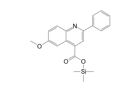 6-Methoxy-2-phenyl-4-quinolinecarboxylic acid, trimethylsilyl ester