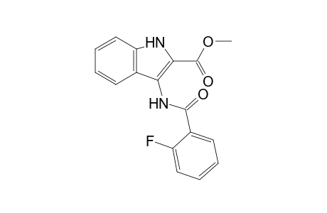 methyl 3-[(2-fluorobenzoyl)amino]-1H-indole-2-carboxylate