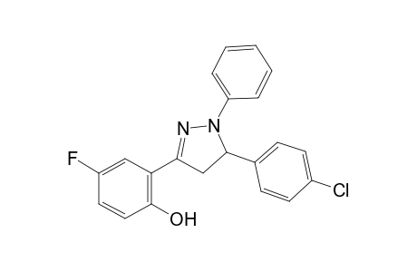 2-[5-(4-chlorophenyl)-1-phenyl-4,5-dihydro-1H-pyrazol-3-yl]-4-fluorophenol