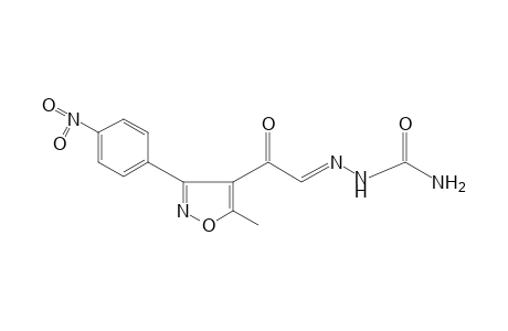 5-methyl-3-(p-nitrophenyl)-4-isoxazoleglyoxylaldehyde, semicarbazone