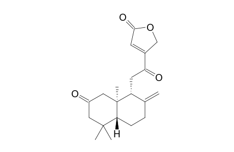 4-(2-((1R,4aR,8aR)-5,5,8a-trimethyl-2-methylene-7-oxodecahydronaphthalen-1-yl)acetyl)furan-2(5H)-one