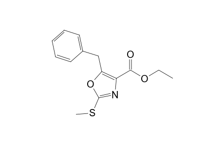 5-(benzyl)-2-(methylthio)oxazole-4-carboxylic acid ethyl ester