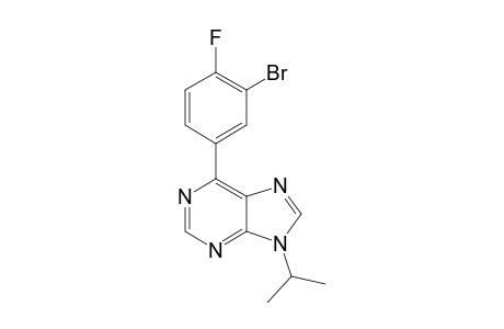 6-(3-Bromo-4-fluorophenyl)-9-isopropyl-9H-purine