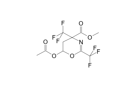 5,6-DIHYDRO-2,4-BIS(TRIFLUOROMETHYL)-4-CARBMETHOXY-6-ACETOXY-1,3-OXAZINE (ISOMER 1)