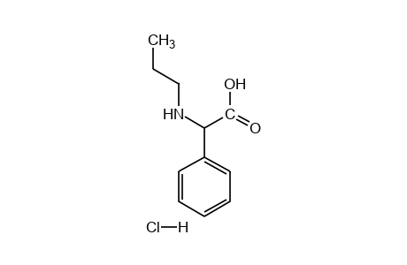 2-phenyl-N-propylglycine, hydrochloride