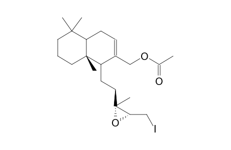 17-ACETOXY-13R(14S)EPOXY-15-JODO-7-LABDENE