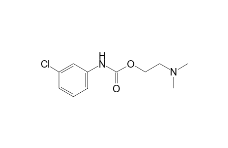 m-chlorocarbanilic acid, 2-(dimethylamino)ethyl ester