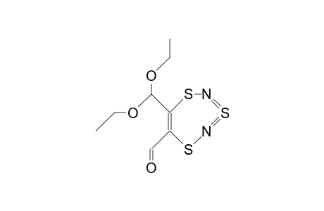 1,3,5,2,4-Trithia(3-SIV)diazepine-6-carboxaldehyde, 7-(diethoxymethyl)-