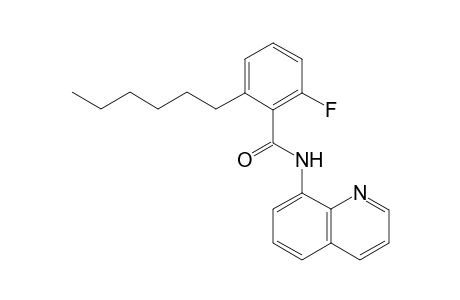 2-fluoro-6-hexyl-N-(quinolin-8-yl)benzamide