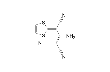 3-Amino-2-cyano-4-(1,3-dithiol-2-ylidene)-2-pentenedinitrile