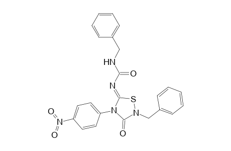 2-BENZYL-5-BENZYLCARBAMOYLIMINO-4-(PARA-NITROPHENYL)-1,2,4-THIADIAZOLIDIN-3-ONE