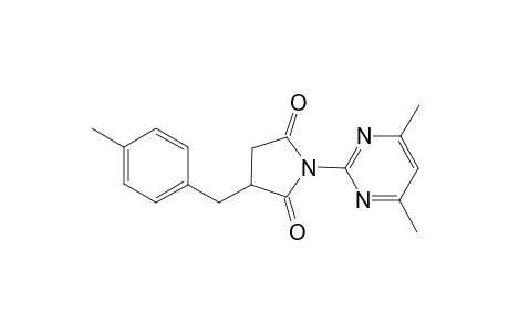 1-(4,6-Dimethyl-2-pyrimidinyl)-3-(4-methylbenzyl)-2,5-pyrrolidinedione