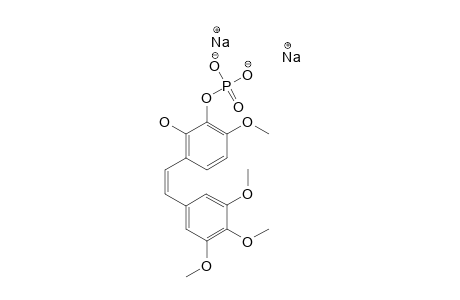 (Z)-1-[3',4',5'-TRIMETHOXYPHENYL]-2-[2''-[HYDROXY]-3''-[(DISODIUM)-PHOSPHATE]-4''-METHOXYPHENYL]-ETHENE