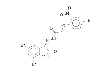 2-(4-Bromo-2-nitrophenoxy)-N'-(5,7-dibromo-2-oxoindolin-3-ylidene)acethydrazide