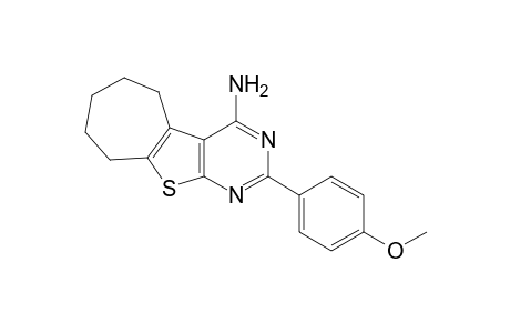 6,7,8,9-Tetrahydro-2-(4-methoxyphenyl)-5H-cyclohepta[4,5]thieno[2,3-d]pyrimidin-4-amine