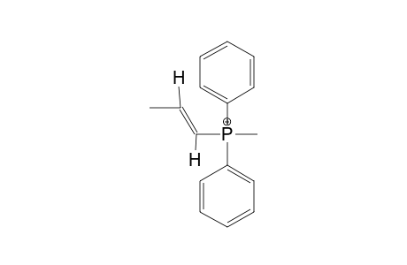 methyl-di(phenyl)-[(E)-prop-1-enyl]phosphanium