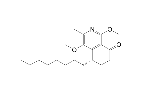 (5S)-1,4-Dimethoxy-3-methyl-5-octyl-5,6,7,8-tetrahydroisoquinoline-8-one