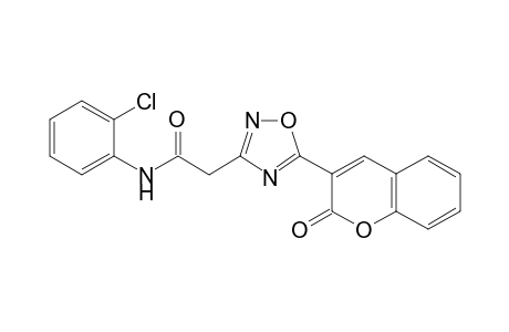 N-(2-chlorophenyl)-2-[5-(2-oxo-2H-chromen-3-yl)-1,2,4-oxadiazol-3-yl]acetamide