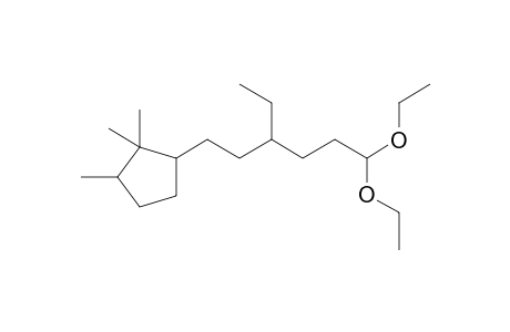 2-(6,6-Diethoxy-3-ethylhexyl)-1,1,5-trimethylcyclopentane