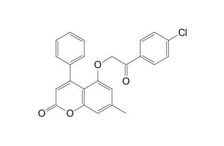 5-[2-(4-chlorophenyl)-2-oxoethoxy]-7-methyl-4-phenyl-2H-chromen-2-one