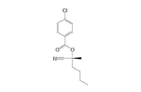 (R)-(-)-2-(p-Chlorobenzoyloxy)-2-methylhexanenitrile