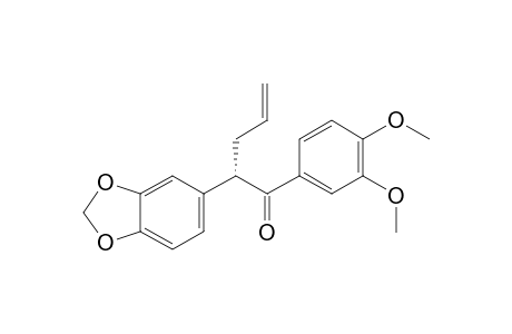 (+)-(S)-1-(3,4-Dimethoxyphenyl)-2-(3,4-methylenedioxyphenyl)-4-penten-1-one