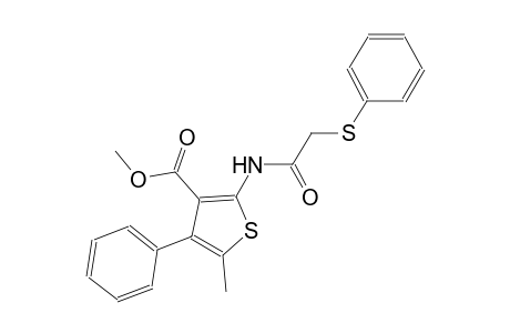 methyl 5-methyl-4-phenyl-2-{[(phenylsulfanyl)acetyl]amino}-3-thiophenecarboxylate