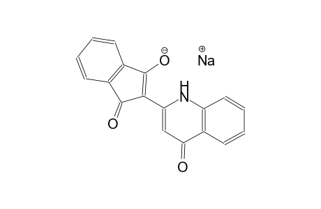 sodium 1-oxo-2-(4-oxo-1,4-dihydro-2-quinolinyl)-1H-inden-3-olate