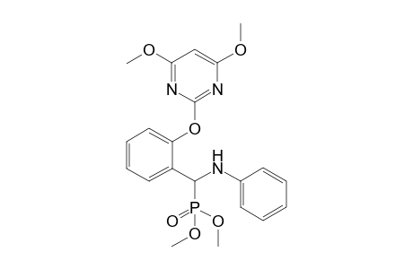 Dimethyl (2-(4,6-dimethoxypyrimidin-2-yloxy)phenyl)(phenylamino)methylphosphonate