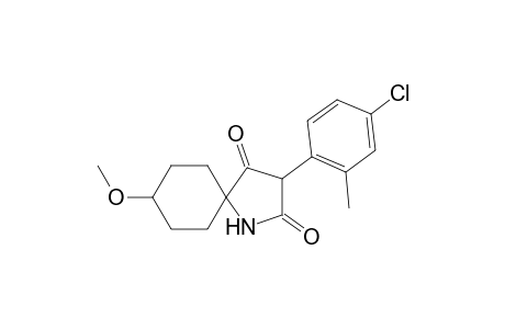 3-(4-Chloro-2-methylphenyl)-8-methoxy-1-azaspiro[4.5]decane-2,4-dione