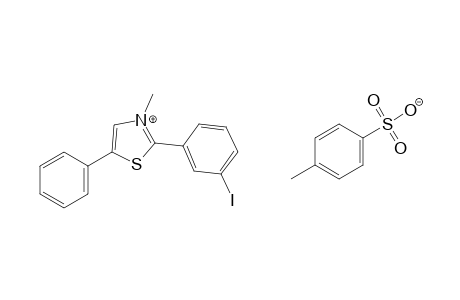 2-(m-iodophenyl)-3-methyl-5-phenylthiazolium p-toluenesulfonate