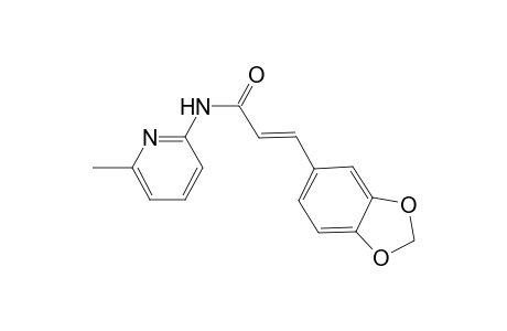 (2E)-3-(1,3-benzodioxol-5-yl)-N-(6-methyl-2-pyridinyl)-2-propenamide