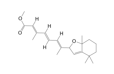 (2E,4E,6E)-7-(4,4,7a-trimethyl-2,5,6,7-tetrahydrobenzofuran-2-yl)-3-methyl-octa-2,4,6-trienoic acid methyl ester