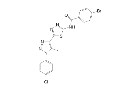 4-Bromanyl-N-[5-[1-(4-chlorophenyl)-5-methyl-1,2,3-triazol-4-yl]-1,3,4-thiadiazol-2-yl]benzamide