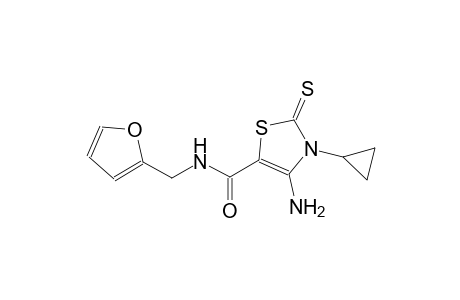 5-thiazolecarboxamide, 4-amino-3-cyclopropyl-N-(2-furanylmethyl)-2,3-dihydro-2-thioxo-