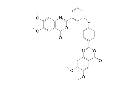 4H-3,1-benzoxazin-4-one, 2-[3-[4-(6,7-dimethoxy-4-oxo-4H-3,1-benzoxazin-2-yl)phenoxy]phenyl]-6,7-dimethoxy-