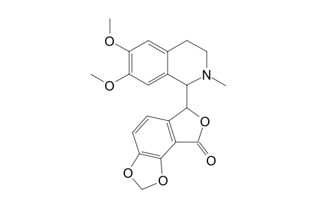 6-(6,7-dimethoxy-2-methyl-3,4-dihydro-1H-isoquinolin-1-yl)-6H-furo[4,3-g][1,3]benzodioxol-8-one