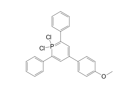 Phosphorin, 1,1-dichloro-1,1-dihydro-4-(4-methoxyphenyl)-2,6-diphenyl-