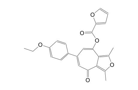 6-(4-ethoxyphenyl)-1,3-dimethyl-4-oxo-4H-cyclohepta[c]furan-8-yl 2-furoate