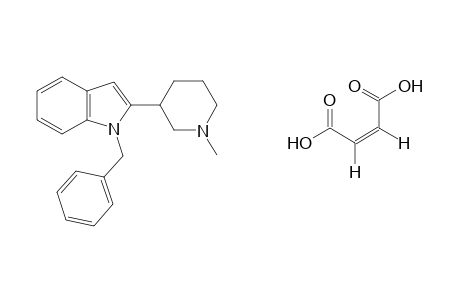 1-benzyl-2-(1-methyl-3-piperidyl)indole, maleate (1:1)