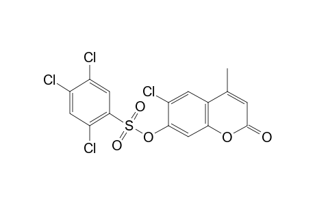 6-chloro-7-hydroxy-4-methylcoumarin, 2,4,5-trichlorobenzenesulfonate