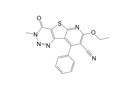 8-Cyano-7-ethoxy-3-methyl-4-oxo-9-phenyl-3,4-dihydropyrido[3',2':4,5]thieno[3,2-d]-1,2,3-triazine