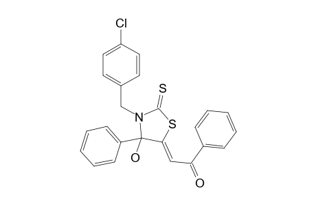 2-[3-(4-Chlorobenzyl)-4-hydroxy-4-phenyl-2-thioxo-1,3-thiazolan-5-yliden]-1-phenyl-1-ethanone