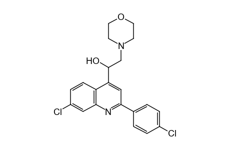 7-chloro-2-(p-chlorophenyl)-alpha-(morpholinomethyl)-4-quinolinemethanol